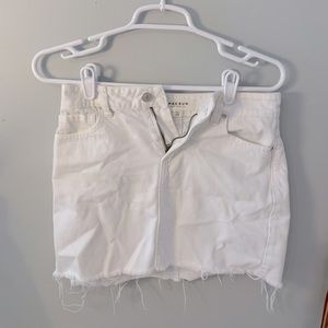 PacSun White Jean Skirt